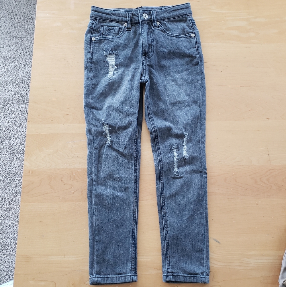 Boys distressed skinny jeans